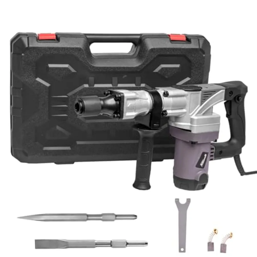 1400W Demolition Electric Jack Hammer Point Flat Chisel Bits Set 3000 BPM Construction Concrete Breaker Punch Chi
1400W Demolition Electric Jack Hammer Point Flat Chisel Bits Set 3000 BPM Construction Concrete Breaker Punch Chi