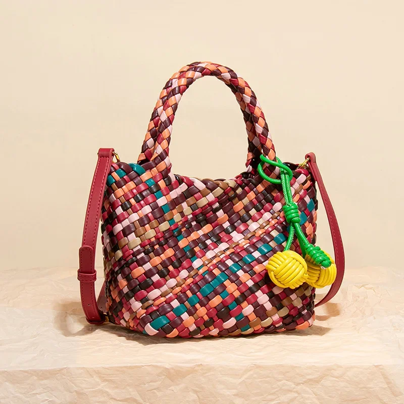 Оригинальный дизайн, радужная тканая сумка ярких цветов, ручная сумка-корзина для овощей, сумка через плечо на одно плечо
Оригинальный дизайн, радужная тканая сумка ярких цветов, ручная сумка-корзина для овощей, сумка через плечо на одно плечо