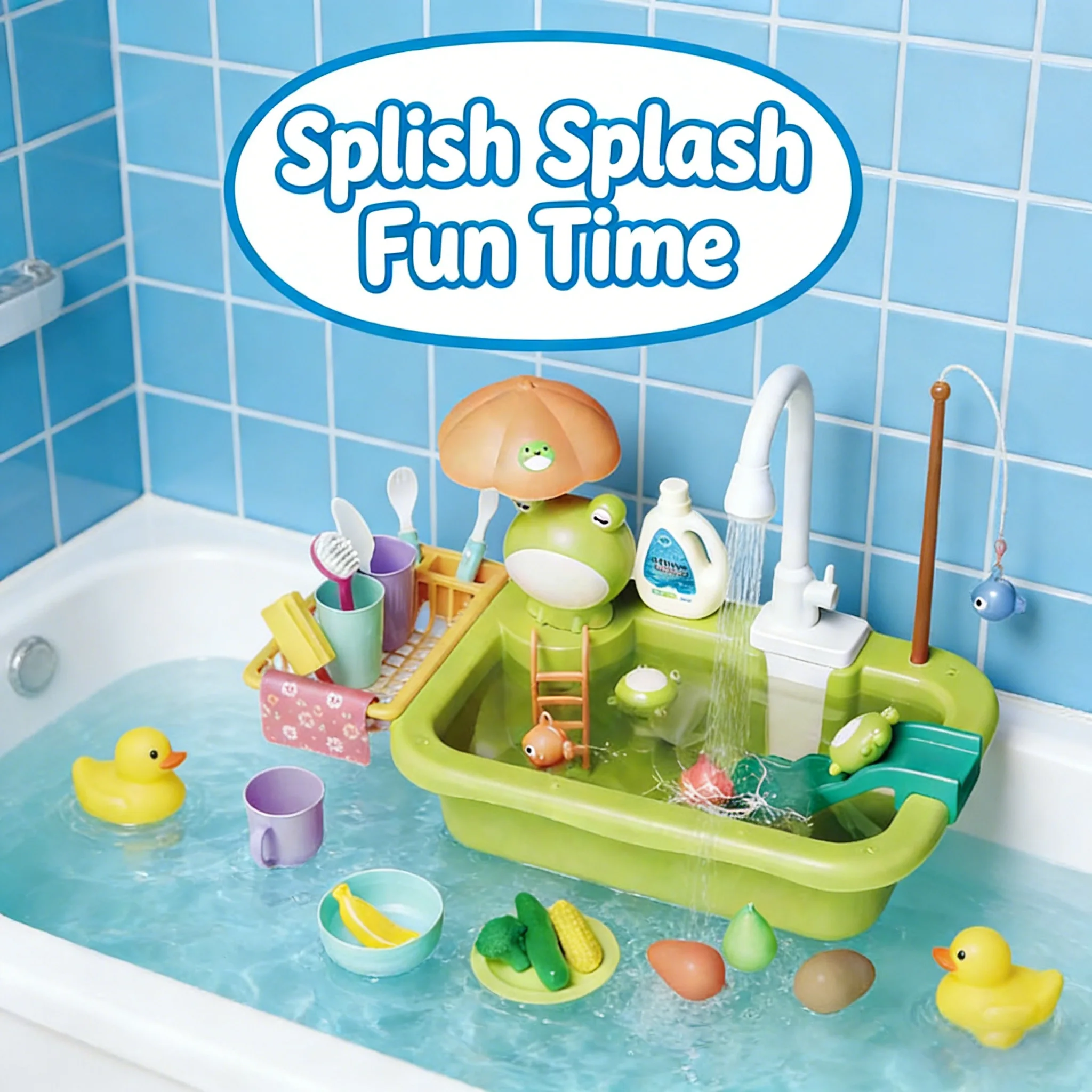 Детский игровой набор «Водный мир»: электрическая раковина для мытья посуды, рыбалки и ролевых игр, развивающая игрушка для малышей
Детский игровой набор «Водный мир»: электрическая раковина для мытья посуды, рыбалки и ролевых игр, развивающая игрушка для малышей