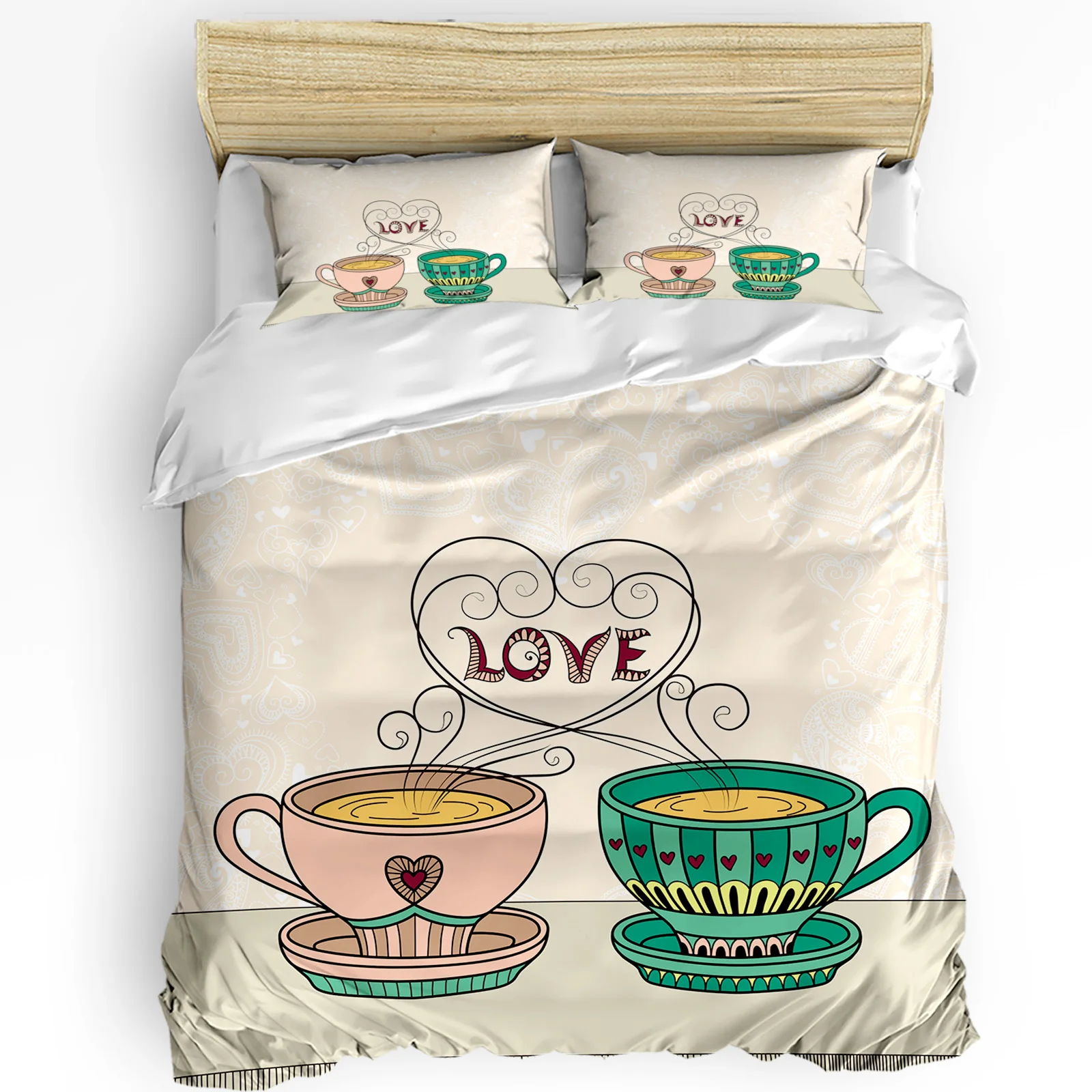 Pink Green Teacup Love Bedding Set 3pcs Boys Girls Duvet Cover Pillowcase Kids Adult Quilt Cover Double Bed Set Home Textile
Pink Green Teacup Love Bedding Set 3pcs Boys Girls Duvet Cover Pillowcase Kids Adult Quilt Cover Double Bed Set Home Textile