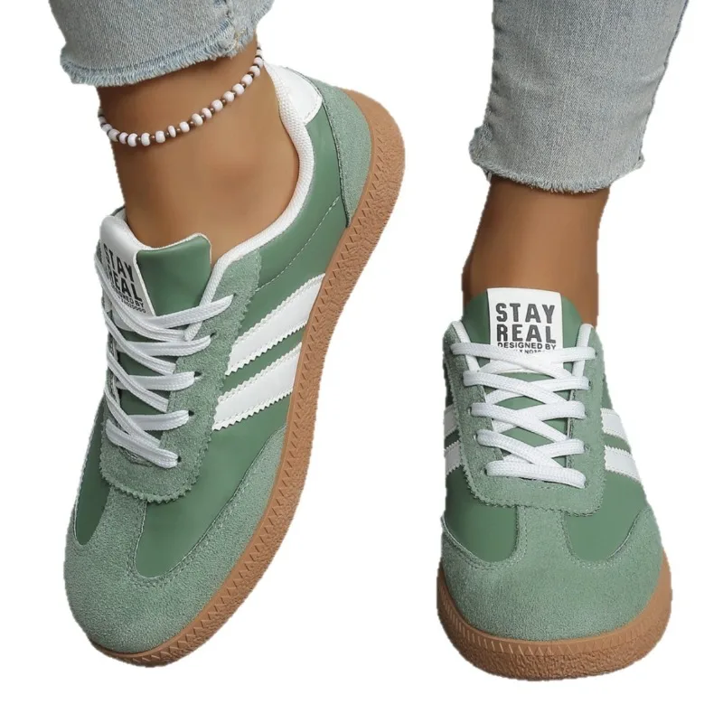 Women Retro Sneakers Sole Casual Shoes Soft Breathable Fabric Anti-Slip Rubber Outsole Striped Design Walking Shoes
Women Retro Sneakers Sole Casual Shoes Soft Breathable Fabric Anti-Slip Rubber Outsole Striped Design Walking Shoes