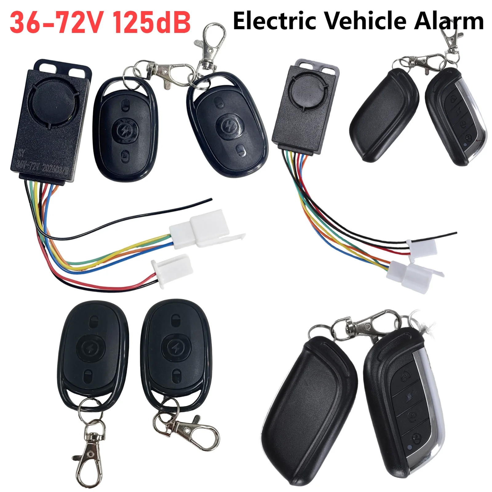 36-72V 125dB Anti-Theft E-bike Alarm System Smart Electric Scooter Bicycle Anti Lost Remote Control Detector Alarm Black
36-72V 125dB Anti-Theft E-bike Alarm System Smart Electric Scooter Bicycle Anti Lost Remote Control Detector Alarm Black