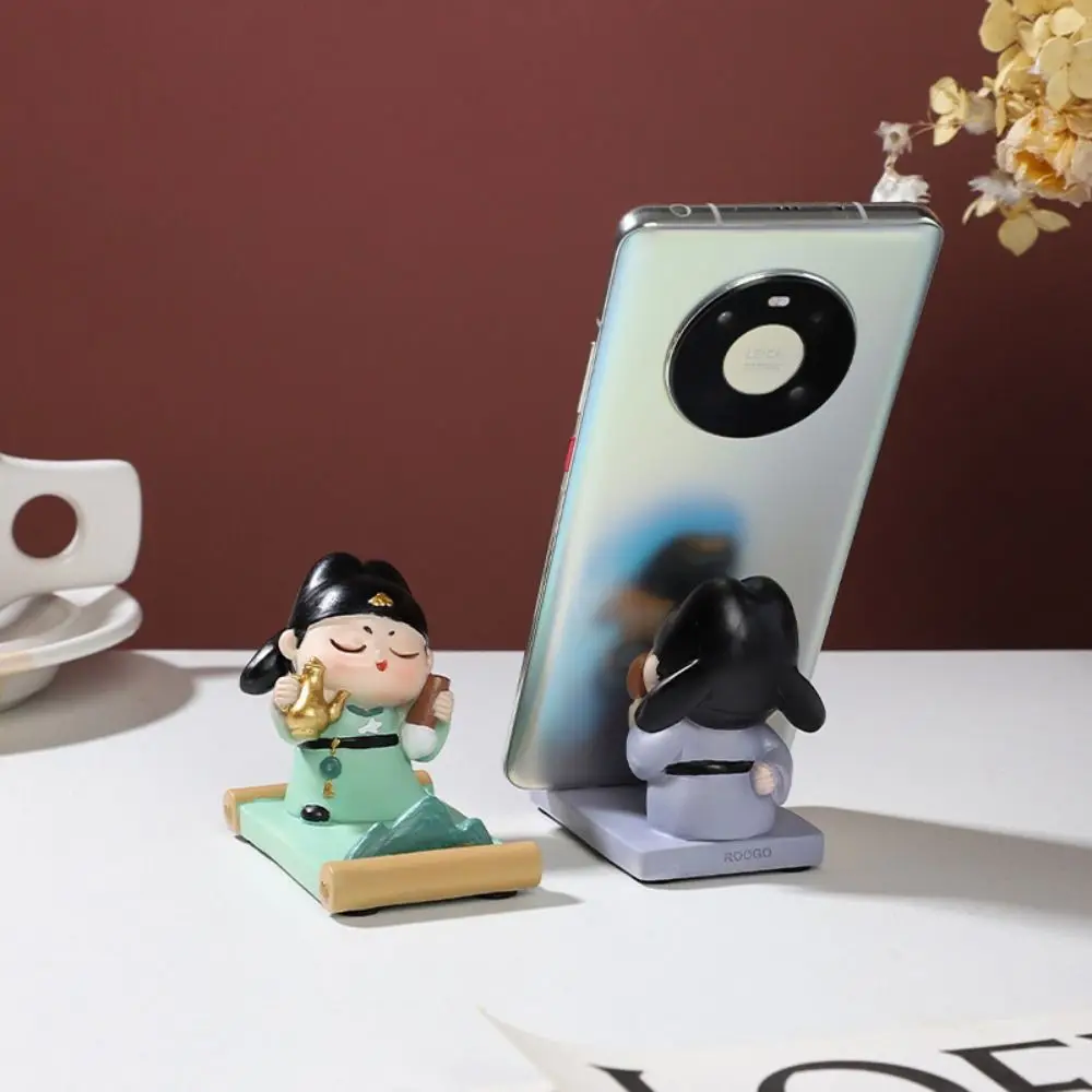 Resin Ancient Style Phone Stand Aesthetic Ancient Clothing Chinese Style Mobile Phone Holder Statue Anti-slip
Resin Ancient Style Phone Stand Aesthetic Ancient Clothing Chinese Style Mobile Phone Holder Statue Anti-slip