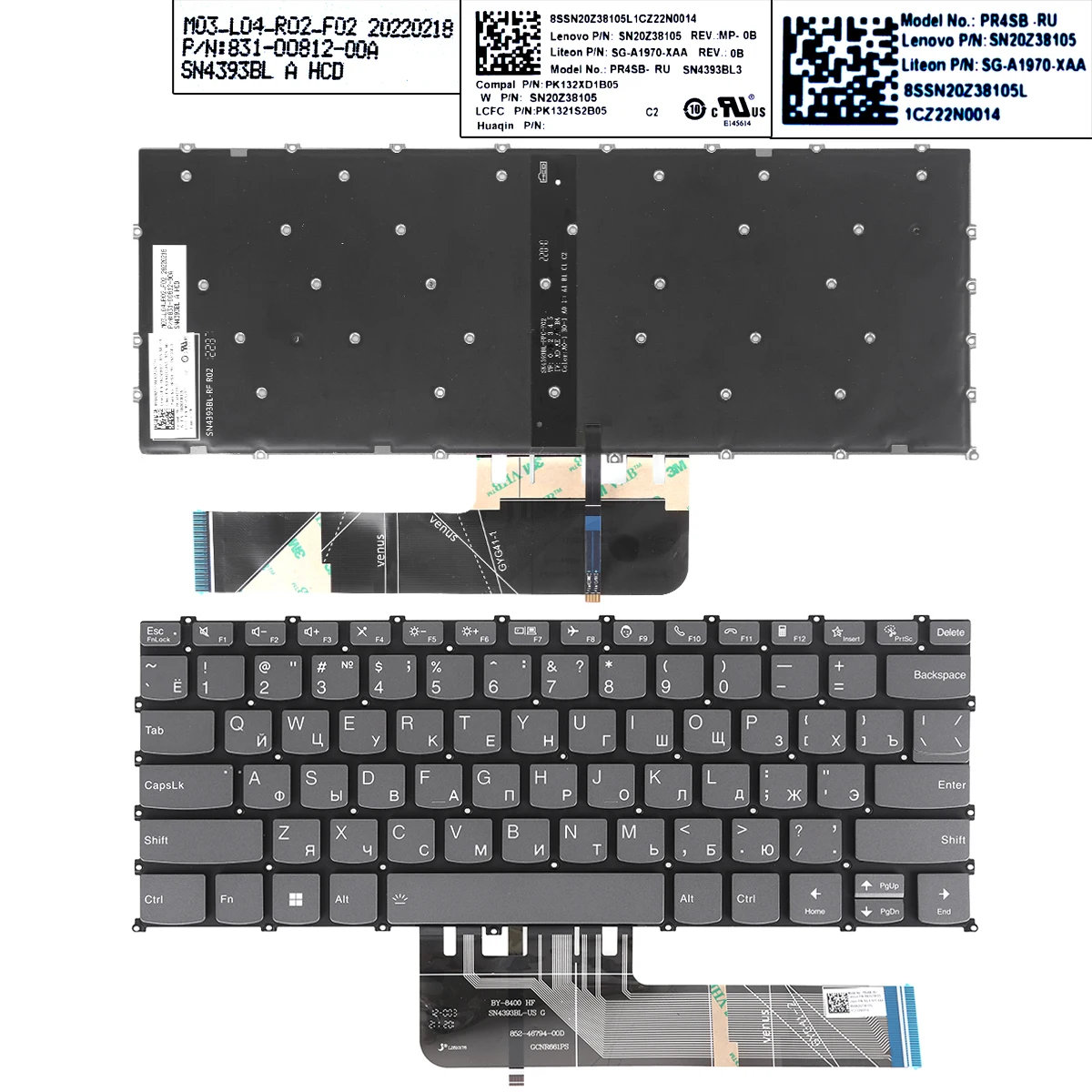 RU Laptop Keyboard for Lenovo Yoga Slim 7-14are05 Thinkbook 14 G2 Gray with Backlit
RU Laptop Keyboard for Lenovo Yoga Slim 7-14are05 Thinkbook 14 G2 Gray with Backlit