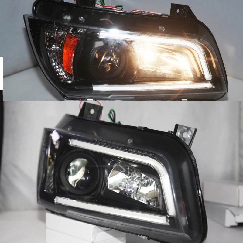 For Dodge Charger LED Headlights Strip Head Lamps Black Housing 2011-2014 Year SN
For Dodge Charger LED Headlights Strip Head Lamps Black Housing 2011-2014 Year SN