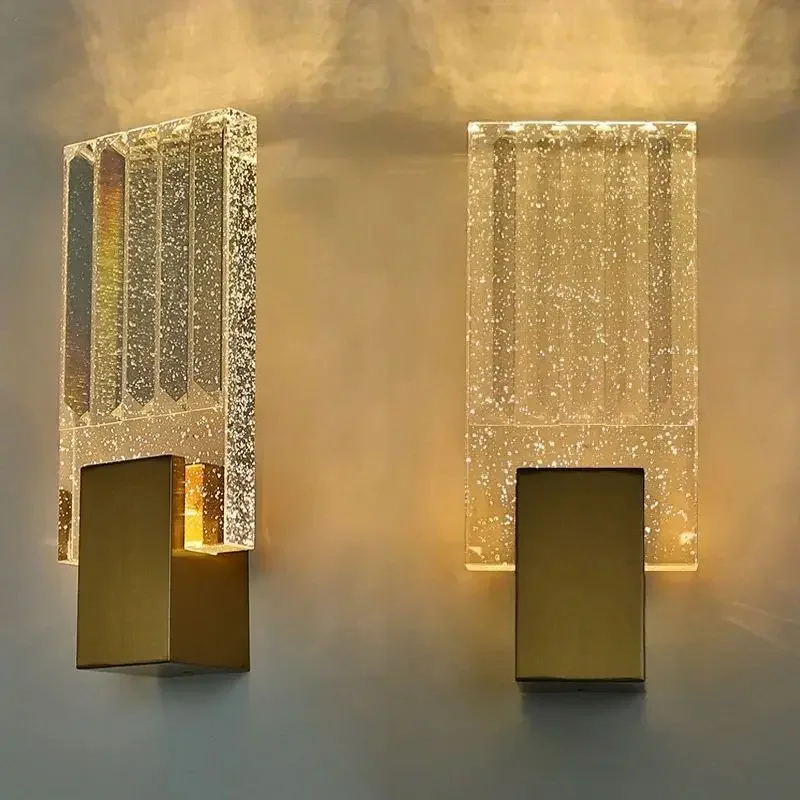 Bubble Crystal Wall Lamps Modern LED Lighting Gold Indoor Wall Sconces Living Room TV Background Bedroom Aisle Home Decor Lustre
Bubble Crystal Wall Lamps Modern LED Lighting Gold Indoor Wall Sconces Living Room TV Background Bedroom Aisle Home Decor Lustre
