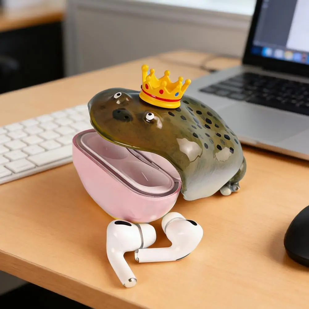 Crown Frog Earbud Case for AirPods 1/2/3/4/Pro 1/2/3 Bluetooth-compatible Wireless Earphone Case Headphone Protective Shell
Crown Frog Earbud Case for AirPods 1/2/3/4/Pro 1/2/3 Bluetooth-compatible Wireless Earphone Case Headphone Protective Shell