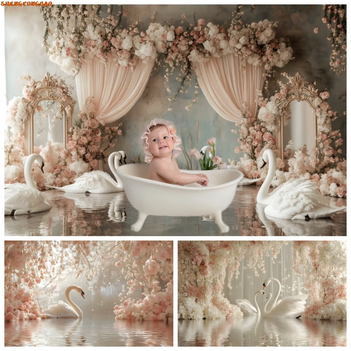 Girl Princess Birthday Party Decor Photography Background Spring Pink Flower White Swan Baby Shower Backdrop Photobooth Props
Girl Princess Birthday Party Decor Photography Background Spring Pink Flower White Swan Baby Shower Backdrop Photobooth Props
