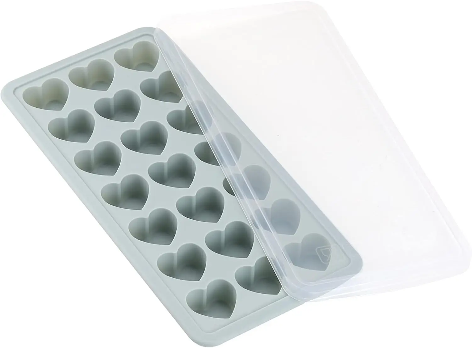 21-Cavity Heart Silicone Ice Cube Trays with Lid, Easy Release, BPA-Free, for Candy, Baking & Jello
21-Cavity Heart Silicone Ice Cube Trays with Lid, Easy Release, BPA-Free, for Candy, Baking & Jello
