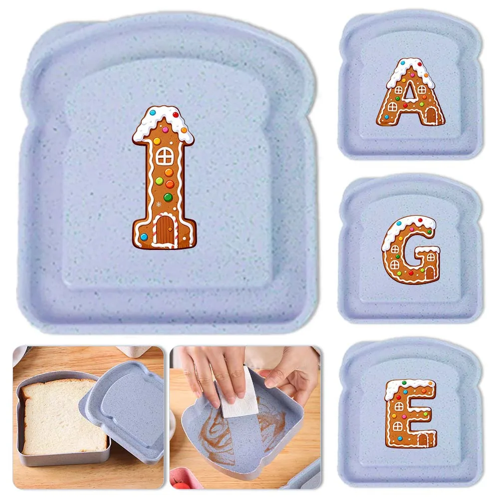 Large Capacity Sandwich Toast Box with Cover Portable Personalized Bread Organizer Breakfast Container Gingerbread House Pattern
Large Capacity Sandwich Toast Box with Cover Portable Personalized Bread Organizer Breakfast Container Gingerbread House Pattern