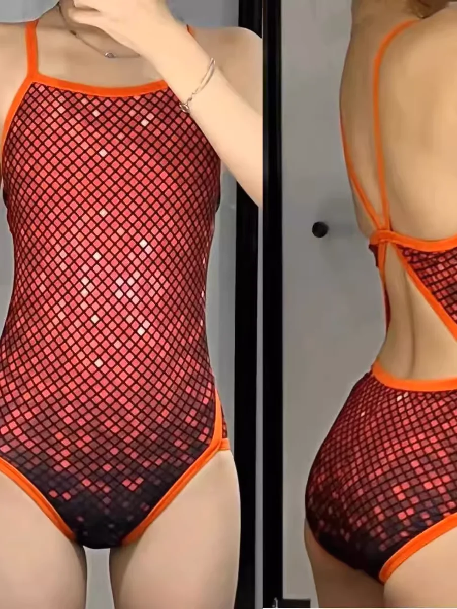 Women's One-Piece Speed Suit Swimsuit Training Cetition Swimwear Strap Design Qui Dry Fixed Chest Pad No Sve
Women's One-Piece Speed Suit Swimsuit Training Cetition Swimwear Strap Design Qui Dry Fixed Chest Pad No Sve