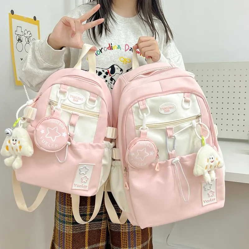 Large Capacity Schoolbag Female College Student Campus Computer Girl Cute Backpack Bags for Women Kawaii Mini Backpack
Large Capacity Schoolbag Female College Student Campus Computer Girl Cute Backpack Bags for Women Kawaii Mini Backpack