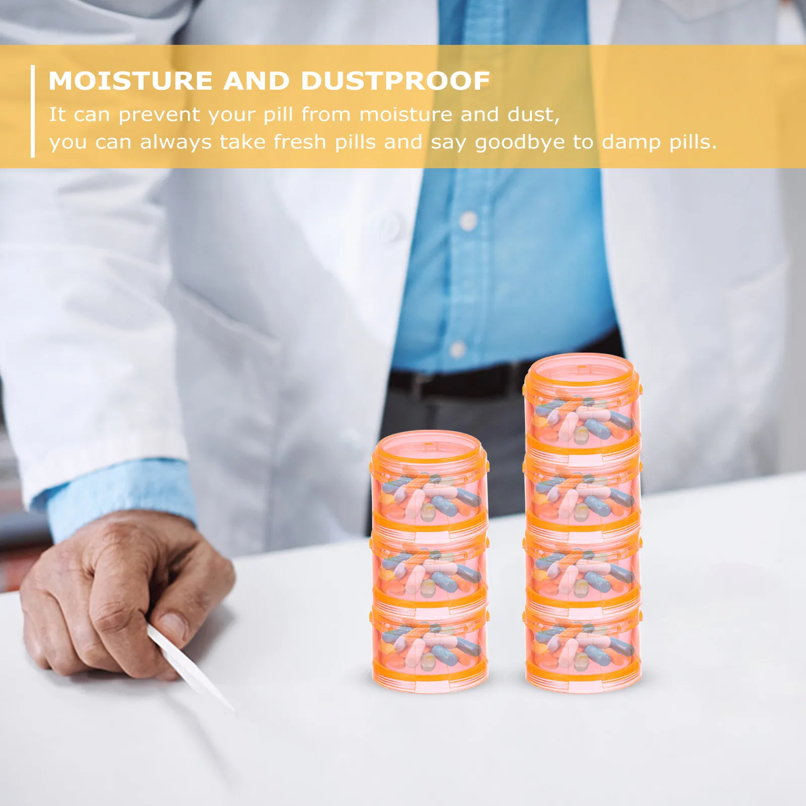 1Set Portable 7-Compartment Pill Organizer Travel Medicine Storage Case Lightweight Compact Sealed Moisture-Dust Proof Weekly
1Set Portable 7-Compartment Pill Organizer Travel Medicine Storage Case Lightweight Compact Sealed Moisture-Dust Proof Weekly