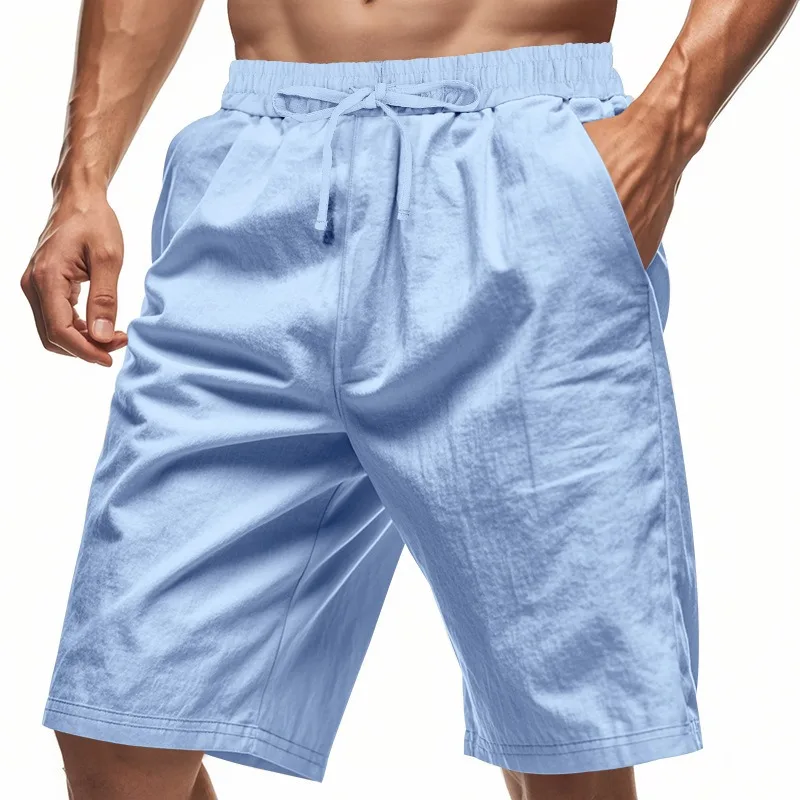 Men's Linen Casual Shorts Summer Lightweight Breathable Beach Shorts Loose Fit 5 Inch Inseam Drawstring Waist Shorts with Pocket
Men's Linen Casual Shorts Summer Lightweight Breathable Beach Shorts Loose Fit 5 Inch Inseam Drawstring Waist Shorts with Pocket