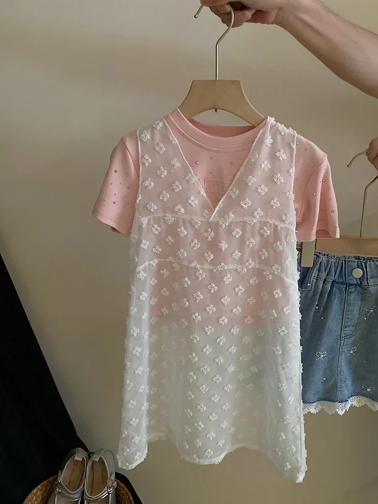 Sweet Bandage Dress Skirt2024Summer New Style Fashionable Three-Dimensional Flower Design Vest Skirt for Little Girls
Sweet Bandage Dress Skirt2024Summer New Style Fashionable Three-Dimensional Flower Design Vest Skirt for Little Girls