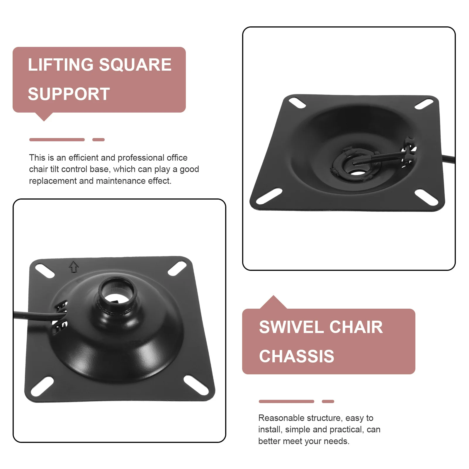 1Pcs Office Chair Tilt Control Base Sturdy Iron Adjustable Swivel Mechanism Replacement for Chair Lift Adjustment Mount
1Pcs Office Chair Tilt Control Base Sturdy Iron Adjustable Swivel Mechanism Replacement for Chair Lift Adjustment Mount