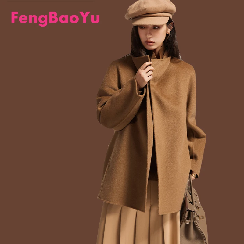 Luxury Double-sided Cashmere Women's Coat Youth Fashion Casual Wool Top Temperament Women's Soft and Comfortable Autumn Winter 
Luxury Double-sided Cashmere Women's Coat Youth Fashion Casual Wool Top Temperament Women's Soft and Comfortable Autumn Winter
