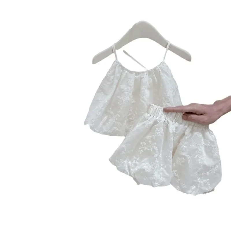 Children Birthday 2pcs Clothes 2025 Baby Girls Summer Embroidery Flowers Clothing Set Backless Slip Shirts+Shorts,fashion Kids
Children Birthday 2pcs Clothes 2025 Baby Girls Summer Embroidery Flowers Clothing Set Backless Slip Shirts+Shorts,fashion Kids