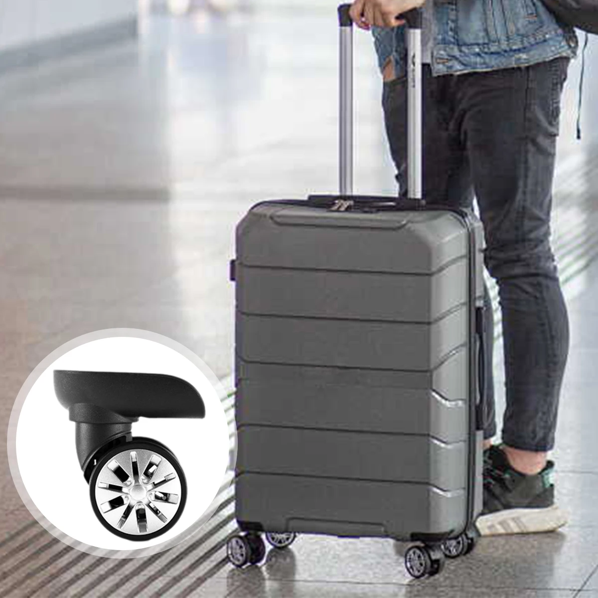 4Pcs Universal Luggage Wheels as Accessories Replacement Casters for Suitcases Trolley Cases
4Pcs Universal Luggage Wheels as Accessories Replacement Casters for Suitcases Trolley Cases