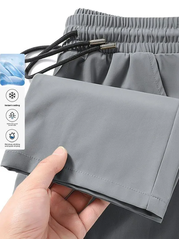 Ice Silk Men's Summer Sporty Thin Straight Leg Long Pants Quick Dry Cool Feeling Casual Trousers Lightweight Polyester Fiber
Ice Silk Men's Summer Sporty Thin Straight Leg Long Pants Quick Dry Cool Feeling Casual Trousers Lightweight Polyester Fiber