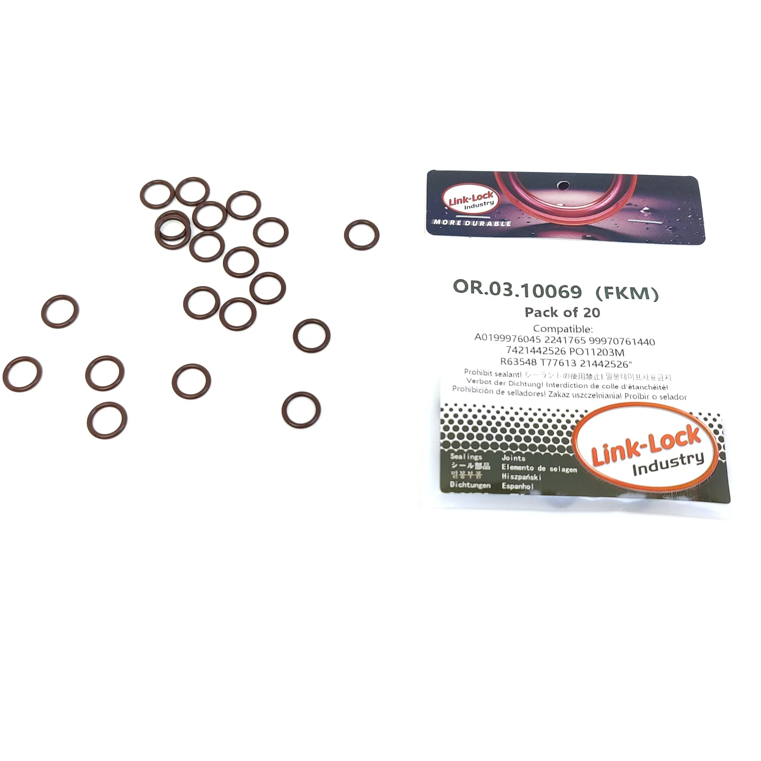 20PCS OR.03.10069 FKM Viton Sealing O-Ring Kit of Engine Oil Pipeline LR125467 0199976045 A0199976045 2241765 99970761440
20PCS OR.03.10069 FKM Viton Sealing O-Ring Kit of Engine Oil Pipeline LR125467 0199976045 A0199976045 2241765 99970761440