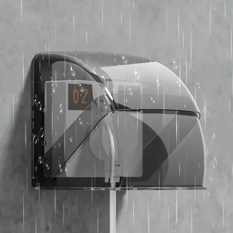Outdoor socket cover, bathroom appliance plug waterproof cover, power socket rainproof box
Outdoor socket cover, bathroom appliance plug waterproof cover, power socket rainproof box