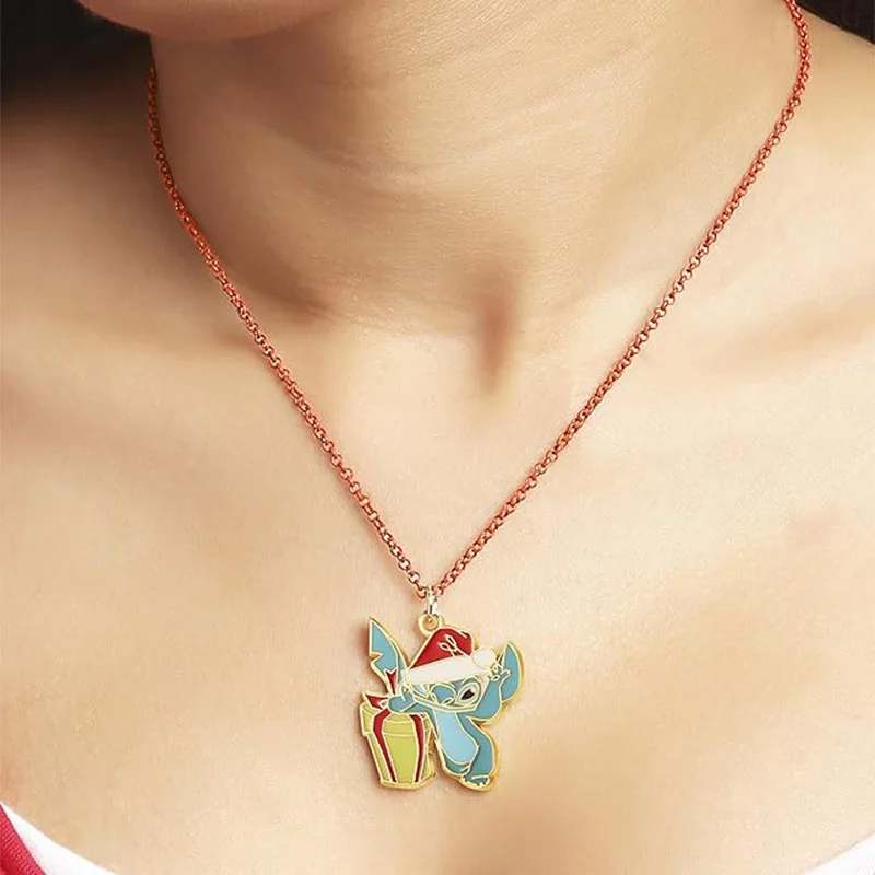 MINISO Classic Cute Lilo & Stitch Necklace Earring Set Anime Character Stitch NeckChain for Friends Birthday Jewelry Gifts
MINISO Classic Cute Lilo & Stitch Necklace Earring Set Anime Character Stitch NeckChain for Friends Birthday Jewelry Gifts