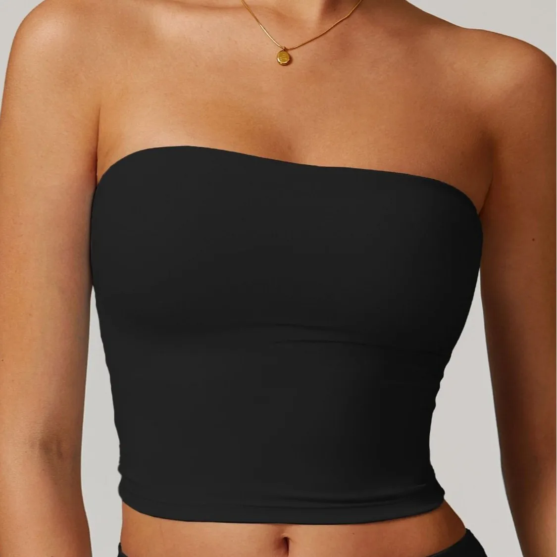 Strapless exercise yoga backless twisted top super soft nylon fitness outdoor
Strapless exercise yoga backless twisted top super soft nylon fitness outdoor