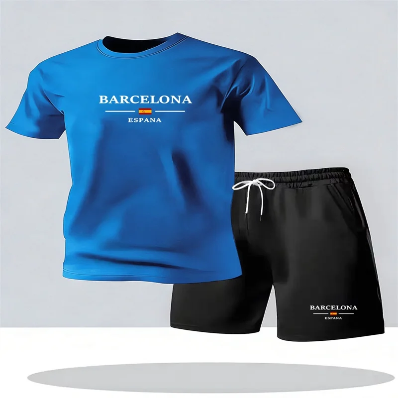 Summer men's round neck short sleeved shorts set men's running set short sleeved T-shirt men's clothing sports and leisure set
Summer men's round neck short sleeved shorts set men's running set short sleeved T-shirt men's clothing sports and leisure set