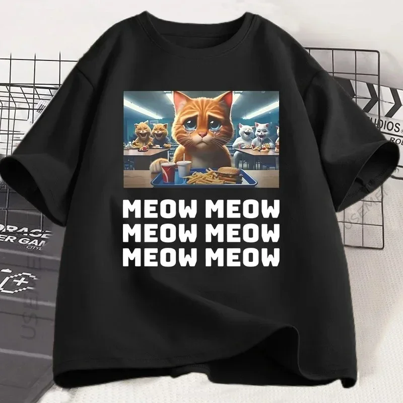Футболка Sad Meow с забавной шуткой, футболки в стиле хип-хоп, повседневная уличная одежда, модная женская одежда с кошачьим принтом, футболки с коротким рукавом
Футболка Sad Meow с забавной шуткой, футболки в стиле хип-хоп, повседневная уличная одежда, модная женская одежда с кошачьим принтом, футболки с коротким рукавом