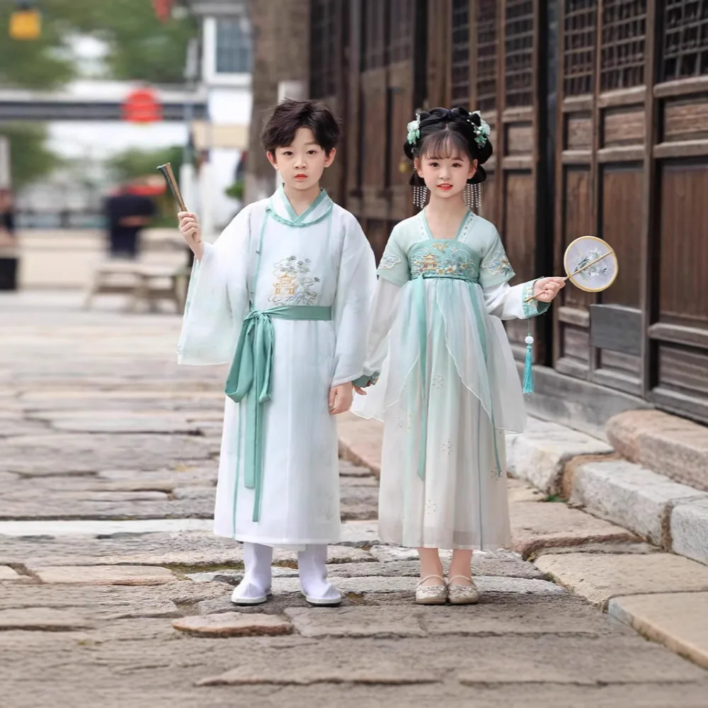 2025 New! Boys' Hanfu & Tang Costumes - Chinese Style Ancient Fashion Sets for Girls & Boys, Summer Edition
2025 New! Boys' Hanfu & Tang Costumes - Chinese Style Ancient Fashion Sets for Girls & Boys, Summer Edition