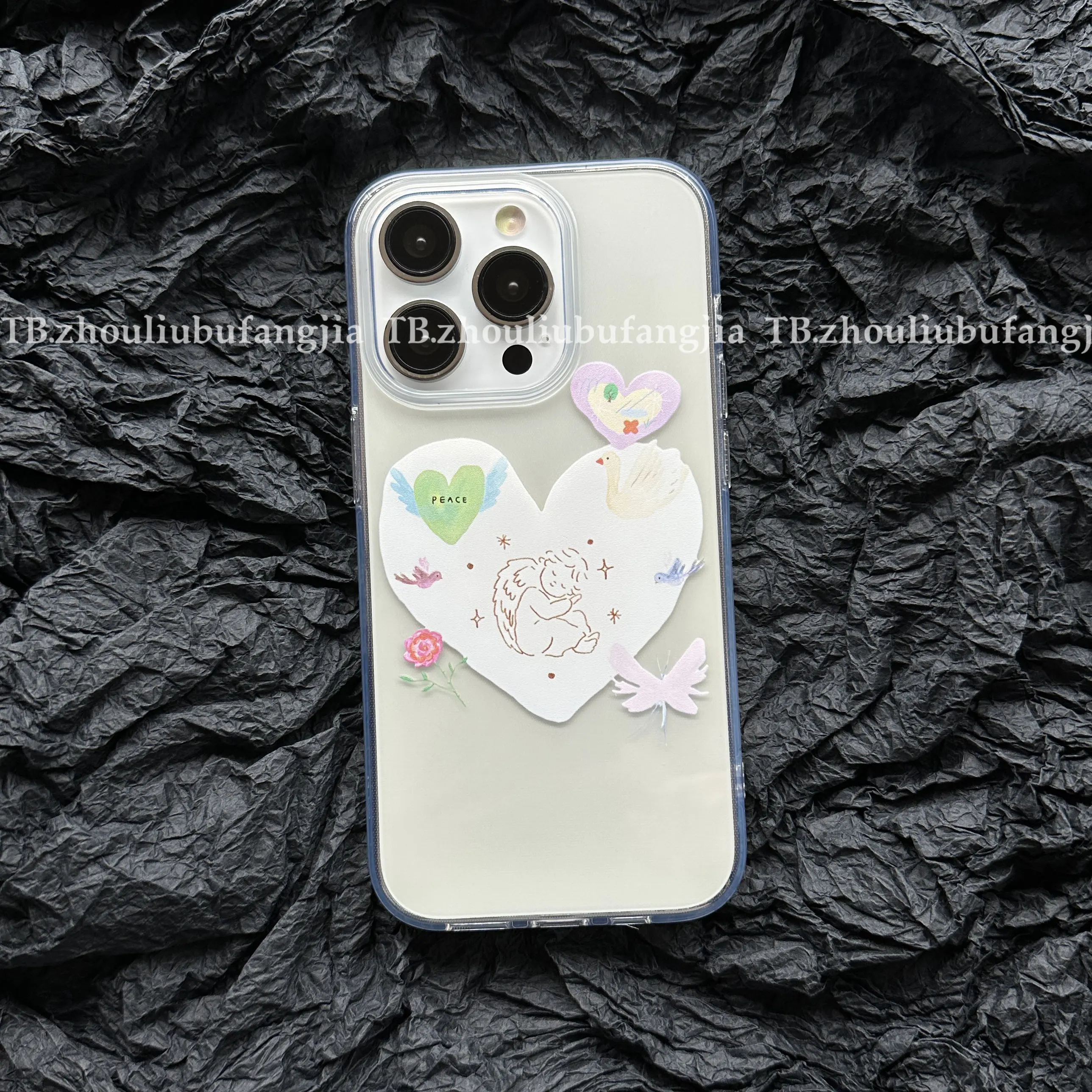 Exquisite Love Angel Phone Case For iPhone 17 16 15 11 12 14 13 Pro Max X XS XR 7 8 Plus SE 17E Transparent Dustproof Cover
Exquisite Love Angel Phone Case For iPhone 17 16 15 11 12 14 13 Pro Max X XS XR 7 8 Plus SE 17E Transparent Dustproof Cover