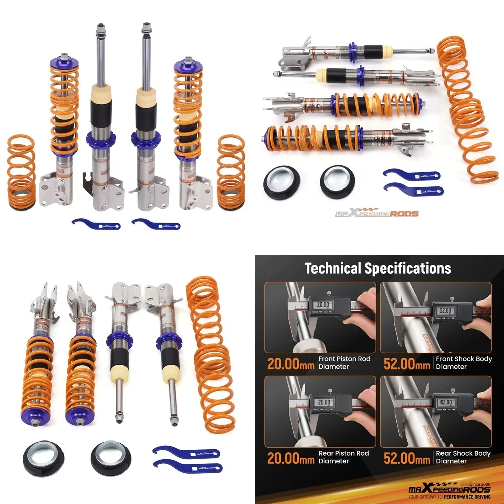 MaXpeedingrods Coilovers for Subaru Impreza GD GG 2000-2008, Adjustable Comfort Shock Struts
MaXpeedingrods Coilovers for Subaru Impreza GD GG 2000-2008, Adjustable Comfort Shock Struts