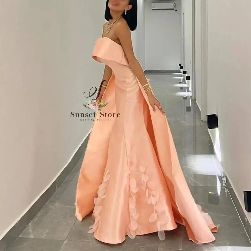 Customized Strapless Satin Evening Dress Floor Length with Sweep Train Women Customized Sleeveless Occasion Formal فساتين سهرة
Customized Strapless Satin Evening Dress Floor Length with Sweep Train Women Customized Sleeveless Occasion Formal فساتين سهرة