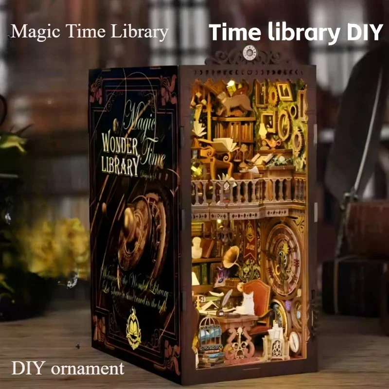 DIY Magic Time Library Nook Kit with LED Miniature Dollhouse Kit, 3D Wooden Puzzle for Adults, Bookshelf Decor, Bookend Crafts
DIY Magic Time Library Nook Kit with LED Miniature Dollhouse Kit, 3D Wooden Puzzle for Adults, Bookshelf Decor, Bookend Crafts