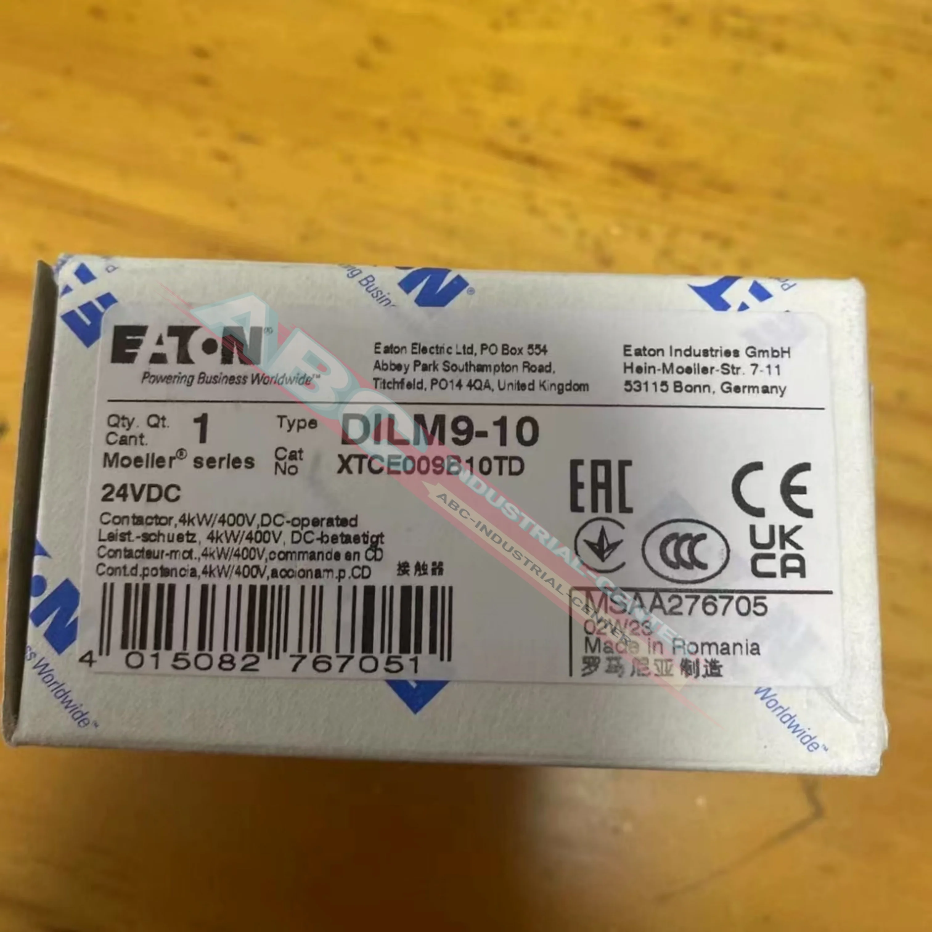 DILM9-10 XTCE009B10TD 24VDC Выключатель-разъединитель P3-100/I5/SVB Новый оригинал
DILM9-10 XTCE009B10TD 24VDC Выключатель-разъединитель P3-100/I5/SVB Новый оригинал