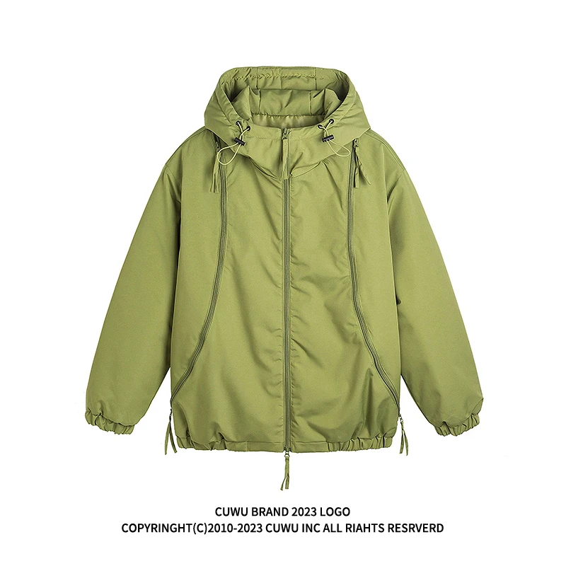 Jacket Adult PureColor Simple American Retro Fashion Warm Thickened Hooded Autumn and Winter Cotton-Padded Loose Casual Overcoat
Jacket Adult PureColor Simple American Retro Fashion Warm Thickened Hooded Autumn and Winter Cotton-Padded Loose Casual Overcoat