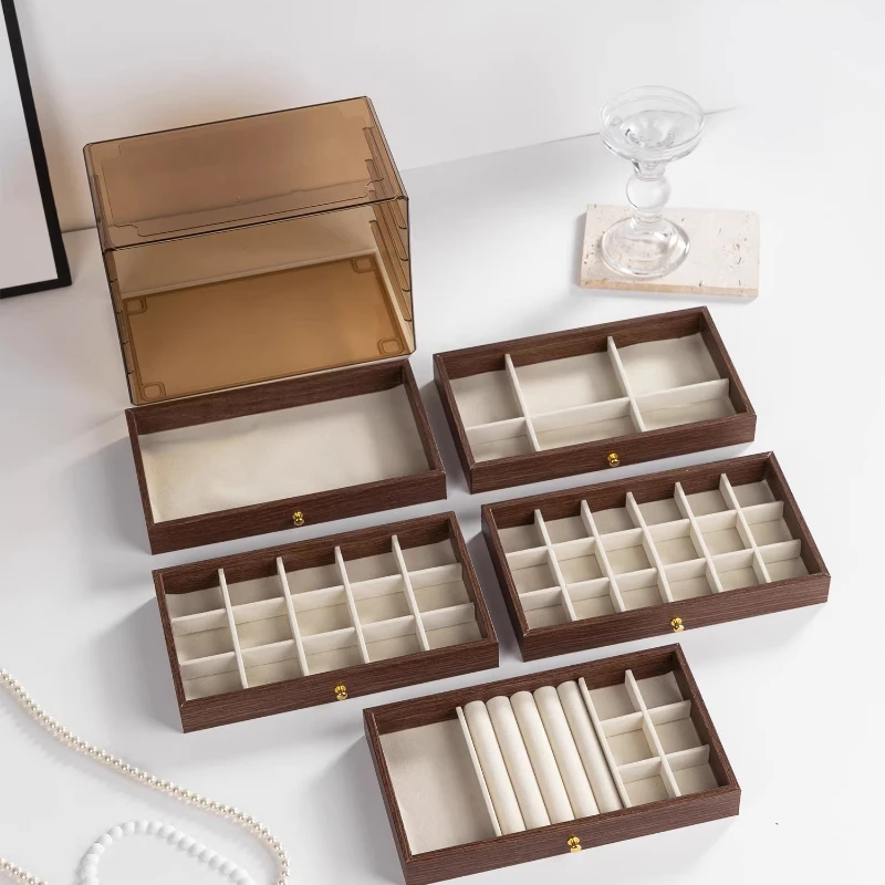 Premium Walnut Jewelry Box Large Capacity Drawer Organizer for Rings Elegant Desktop Storage Case Luxury Wooden Gift for Women
Premium Walnut Jewelry Box Large Capacity Drawer Organizer for Rings Elegant Desktop Storage Case Luxury Wooden Gift for Women