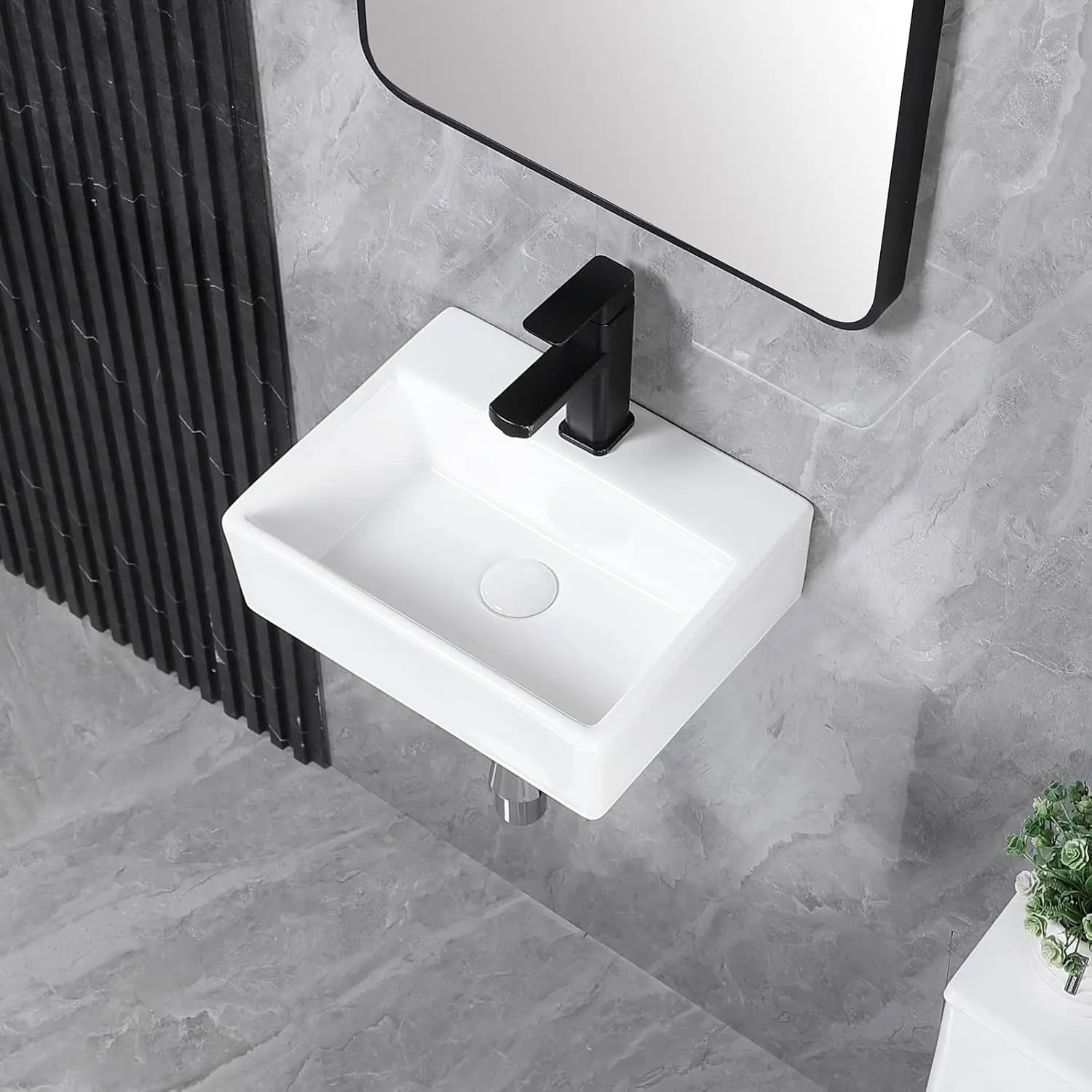 Small Vessel Sink 15"x12" Wall Mount Bathroom Sink Rectangular White Porcelain Ceramic Mini Floating Tiny Bathroom
Small Vessel Sink 15"x12" Wall Mount Bathroom Sink Rectangular White Porcelain Ceramic Mini Floating Tiny Bathroom
