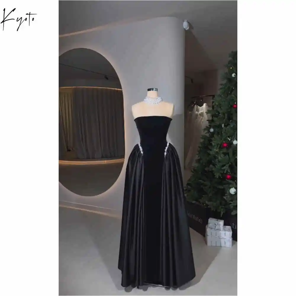 Kyoto Pearls Draped A-line Prom Dresses Elegant Customized جديد في الفساتين Sweep Train Off Shoulder Evening Dress 2025
Kyoto Pearls Draped A-line Prom Dresses Elegant Customized جديد في الفساتين Sweep Train Off Shoulder Evening Dress 2025