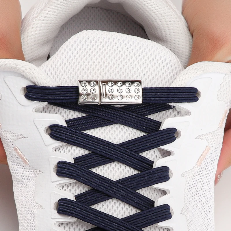 Elastic Laces Sneakers Luxury Diamond Magnetic Lock Shoelaces Without Ties Kids Adult No Tie Shoe Laces 8MM Width Flats Shoelace
Elastic Laces Sneakers Luxury Diamond Magnetic Lock Shoelaces Without Ties Kids Adult No Tie Shoe Laces 8MM Width Flats Shoelace