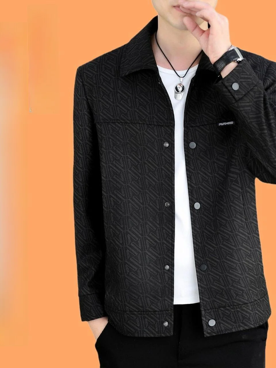 Comfortable Men's Casual Slim Fit Jaet Faionable Trendy Men's Outerwear Cotton Material Loose pe Regular Sve Length
Comfortable Men's Casual Slim Fit Jaet Faionable Trendy Men's Outerwear Cotton Material Loose pe Regular Sve Length