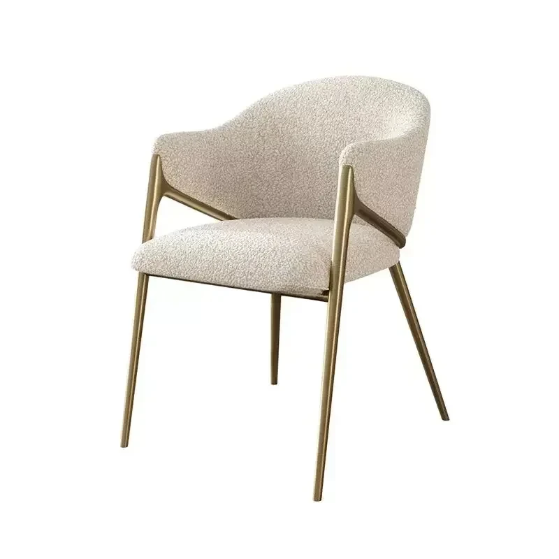 Unique Upholstered White Dining Chair Nordic Velvet Indoor Designer Lounge Chair Lounge Chair Balcony Silla Furniture
Unique Upholstered White Dining Chair Nordic Velvet Indoor Designer Lounge Chair Lounge Chair Balcony Silla Furniture