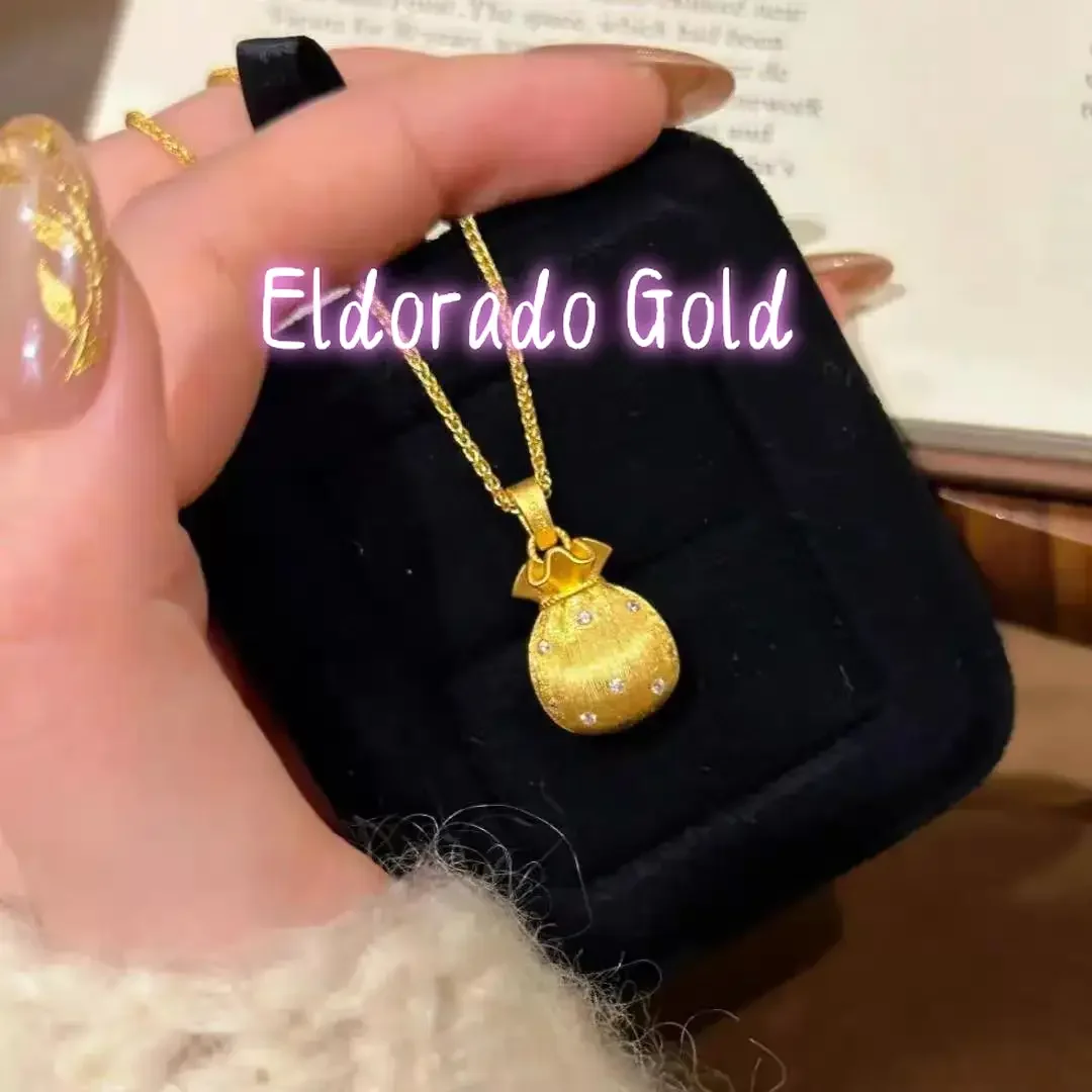 Eldorado Gold 2025 9999 point diamond small lucky bag necklace for women's ancient clavicle chain high-end light luxury gold pe
Eldorado Gold 2025 9999 point diamond small lucky bag necklace for women's ancient clavicle chain high-end light luxury gold pe