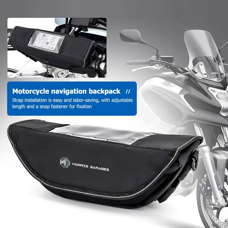 For MG Motorcycle Navigation Bag Steering Wheel Waterproof Handlebar Bag Hector TF GT ZR RX5 RX8 350 550
For MG Motorcycle Navigation Bag Steering Wheel Waterproof Handlebar Bag Hector TF GT ZR RX5 RX8 350 550