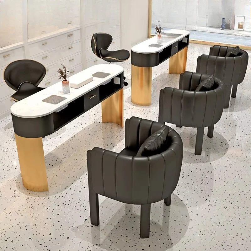 Dark Style Vacuum Cleaner Nail Table and Chair Set Wooden Marble Tabletop with Socket Nail Table
Dark Style Vacuum Cleaner Nail Table and Chair Set Wooden Marble Tabletop with Socket Nail Table