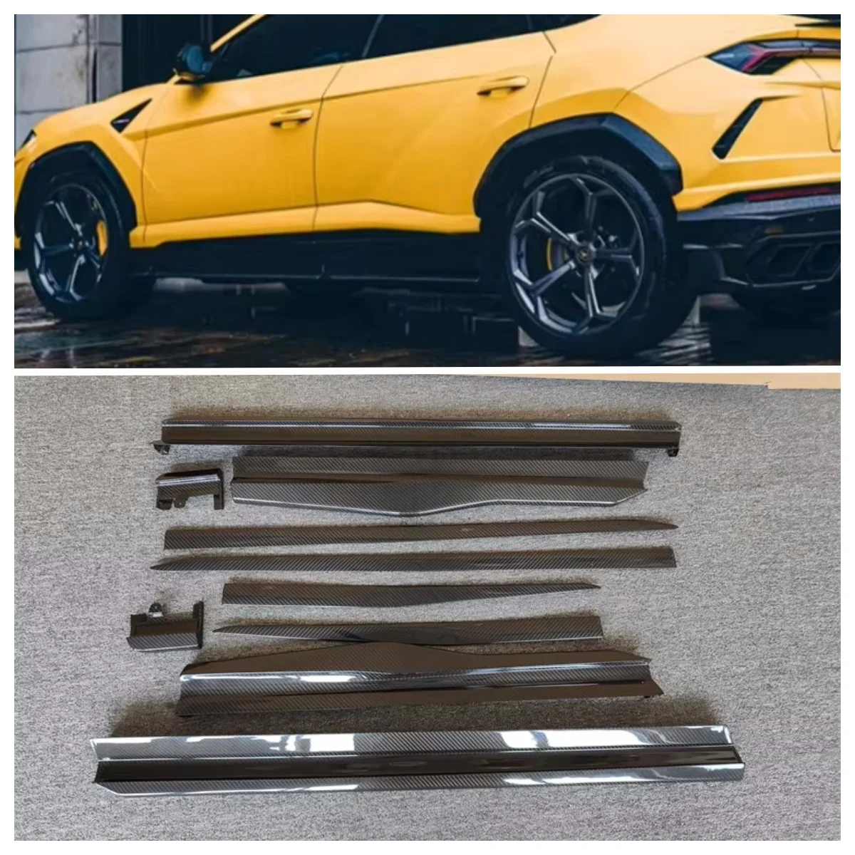 M-style High-quality Carbon Fiber Side Skirts Ten Piece Body Kit for Lamborghini URUS Carbon Fiber Body Kit
M-style High-quality Carbon Fiber Side Skirts Ten Piece Body Kit for Lamborghini URUS Carbon Fiber Body Kit