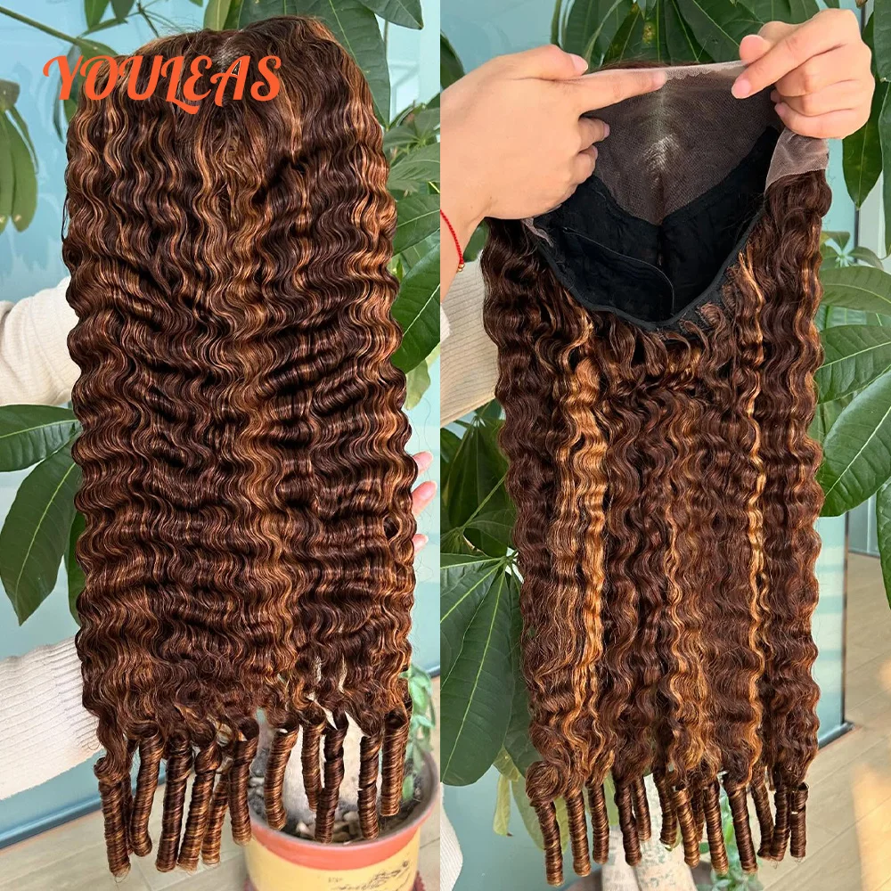 250 Density Honey Blonde Burmese Curly Wig With Spiral Curls End 13x4 Lace Frontal Glueless Wigs Human Hair Ready To Wear
250 Density Honey Blonde Burmese Curly Wig With Spiral Curls End 13x4 Lace Frontal Glueless Wigs Human Hair Ready To Wear