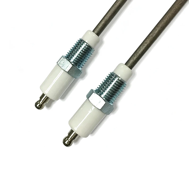 5PCS 45cm Burner Ignition Rod Needle Spark Plug Electrode 1/4NPT Thread Ceramic Pipe High Temperature Ignition Gas Burning Stick