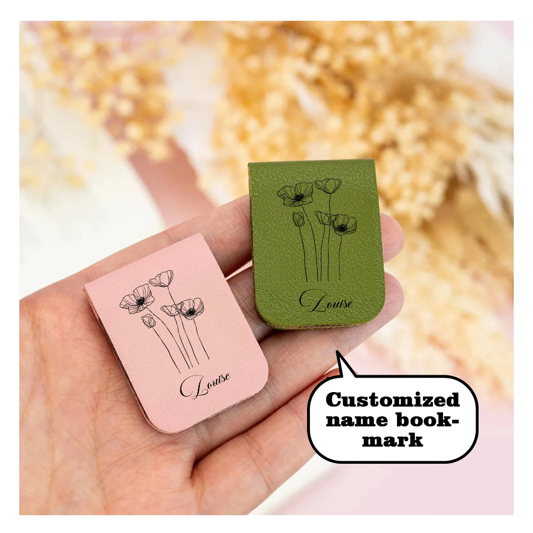 1 personalized PU leather magnetic bookmark lotus leaf Exquisite leather bookmarks, durable and non deformable reading markers
1 personalized PU leather magnetic bookmark lotus leaf Exquisite leather bookmarks, durable and non deformable reading markers